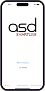 ASD Smartline Home Screen